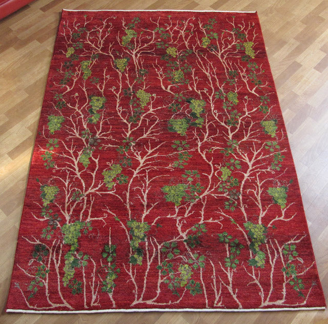 ゾランヴァリ,ギャッベ,ルリバフ,230×162cm｜ペルシャ手織りラグ,赤