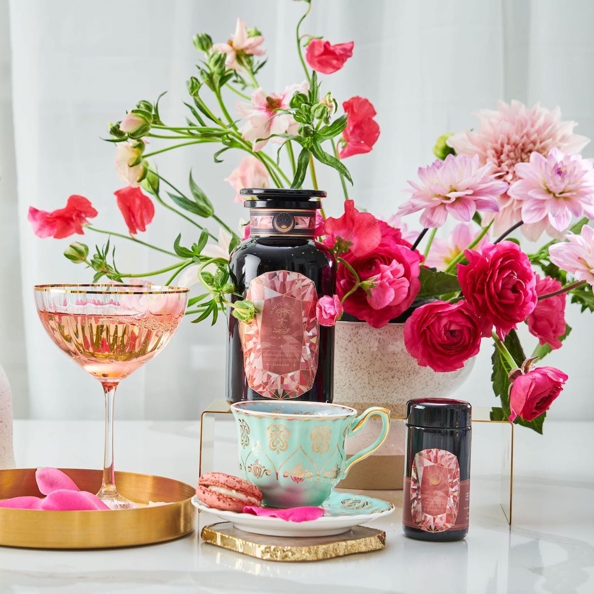 Diamond - Champagne & Strawberry Jasmine White Tea for Beautiful