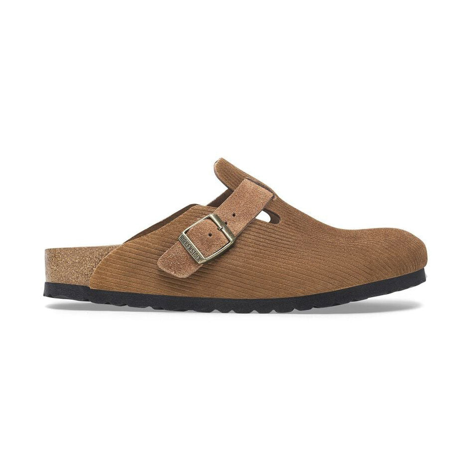 BIRKENSTOCK Boston | Embossed Suede | Dark Tea | 1028227 – DVSN WEST