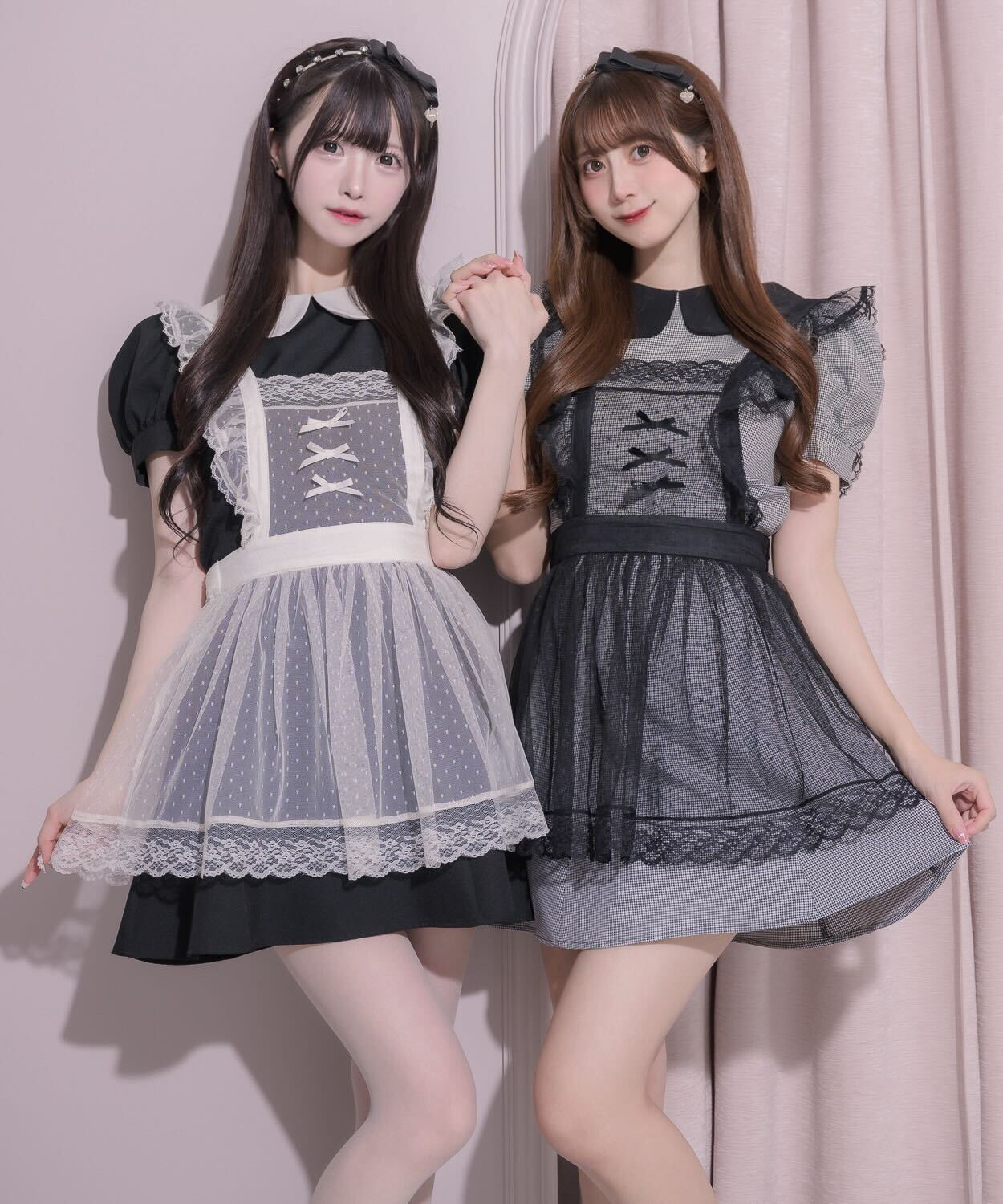 チュールエプロン付きドーリーミニワンピ – pium