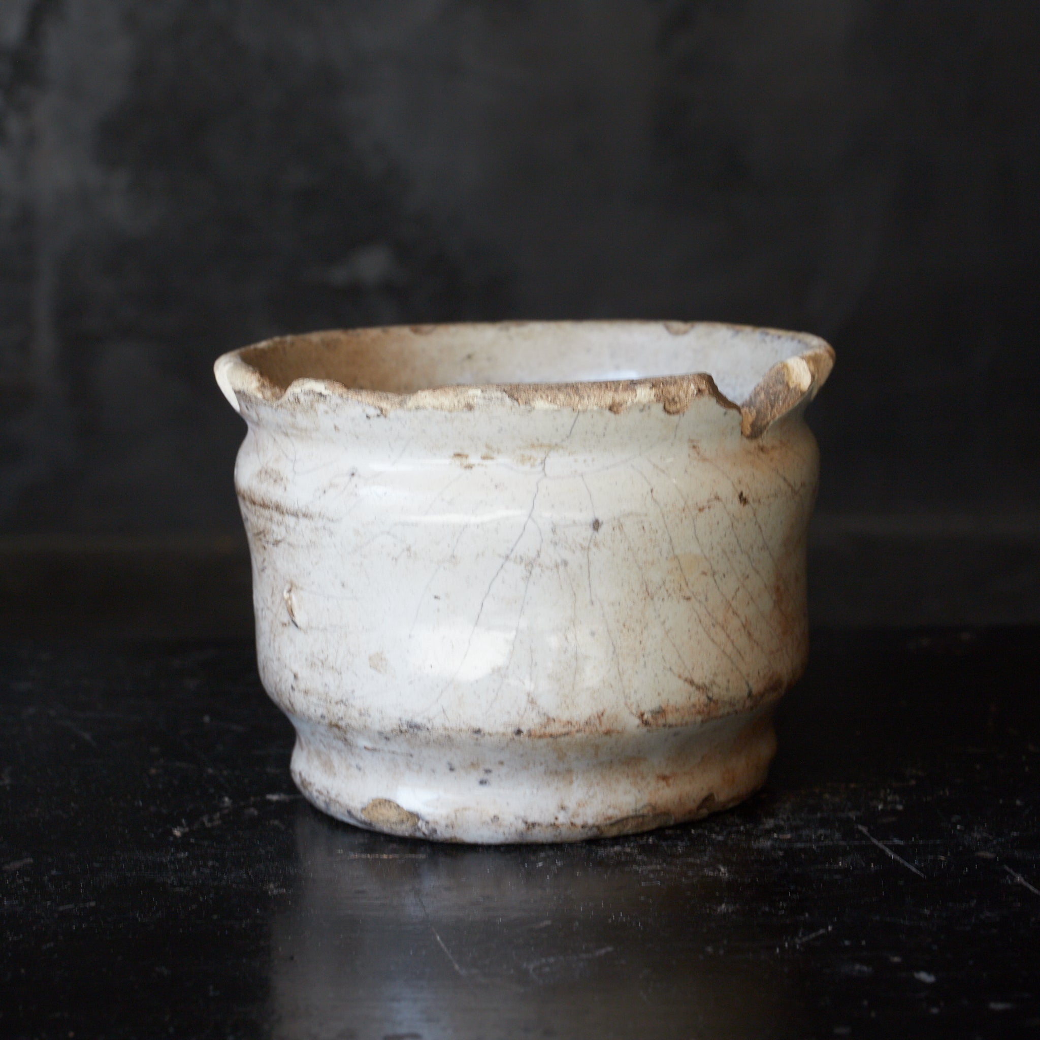 オランダアンティーク 白釉デルフト小壺 6（近世：16–19世紀） | 入