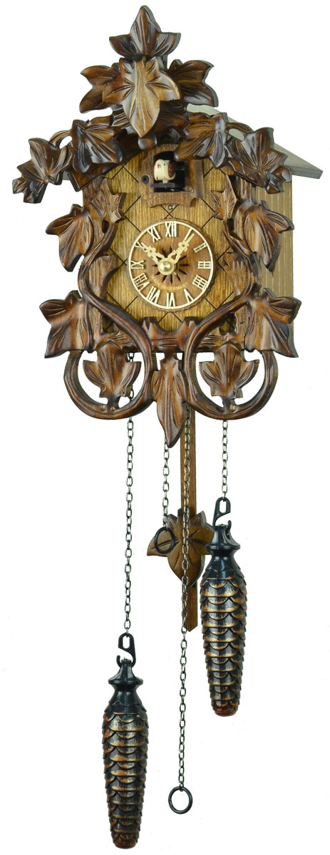 特集から選ぶ鳩時計】 :: アイビーの彫刻 525QM（25cm）（スモール