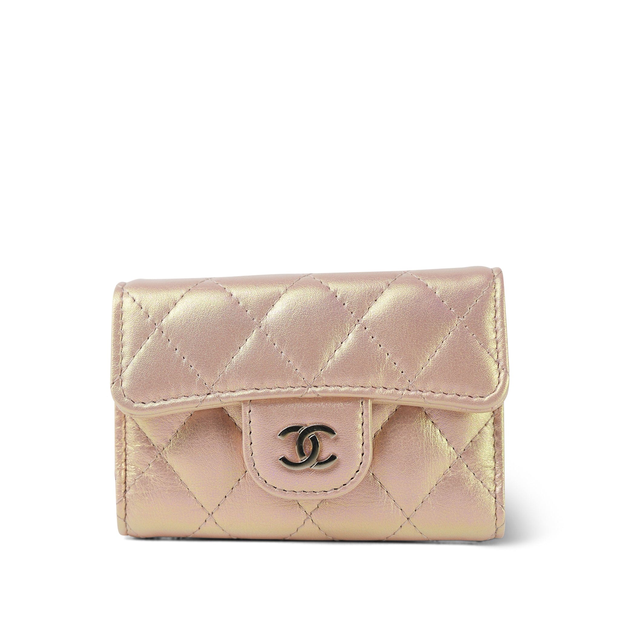 Buy Luxurious CHANEL 21k Pink Iridescent Key Holder Wallet SHW