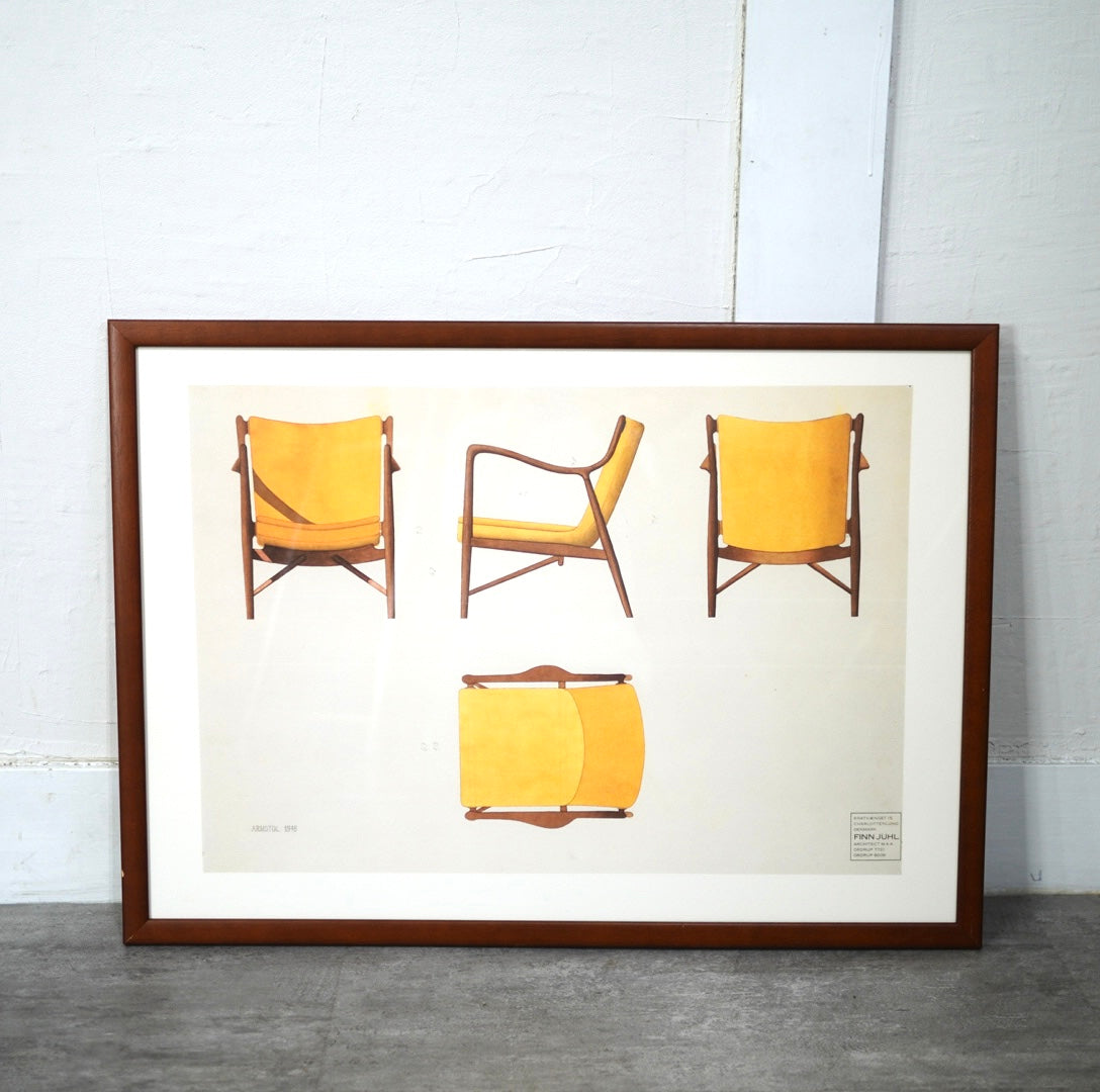 フィンユール / Finn Juhl ポスター NV-45チェア 中古