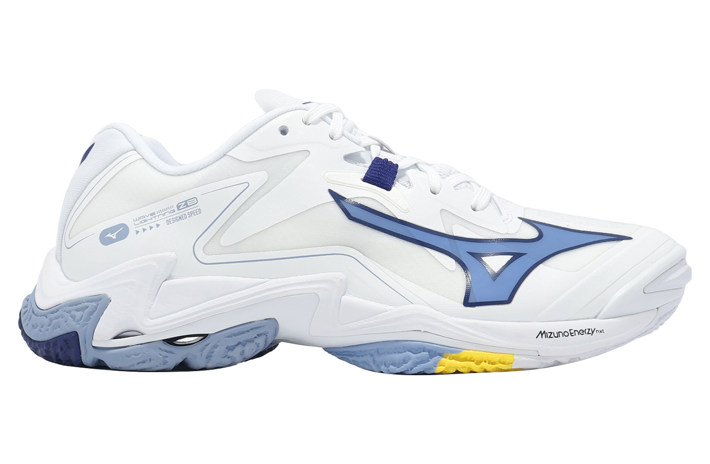Mizuno Wave Lightning Z8 White / Blue - Feb 2025 - V1GA240097