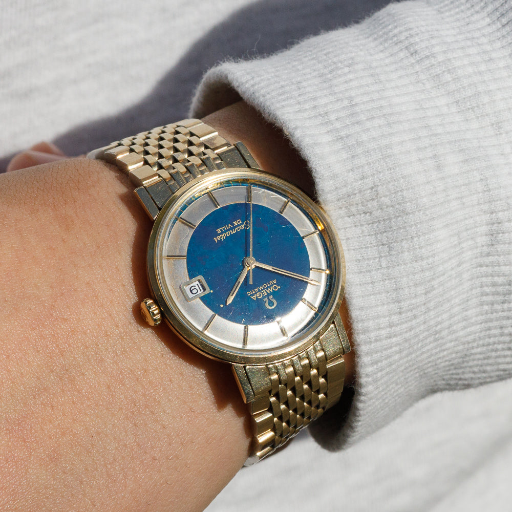 OMEGA Seamaster De Ville Ref.KM6292 Very Rare Blue Two Tone Dial