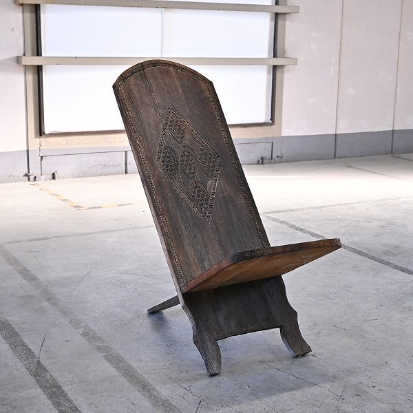 楽天市場】アフリカ家具 マダガスカル 民族 スツール大 椅子 木彫り