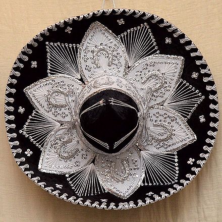 楽天市場】【メキシカンソンブレロ（2）ブラック】 メキシカン ハット