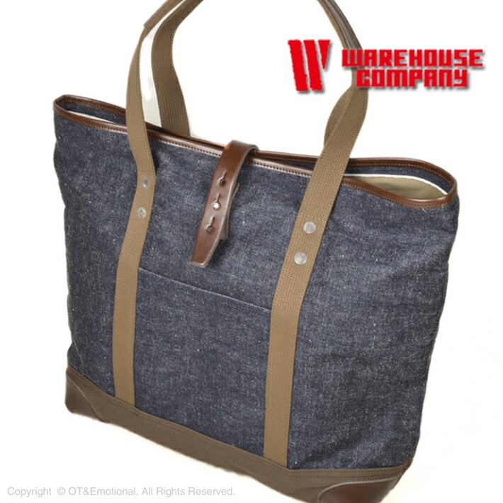 楽天市場】ウエアハウス（WAREHOUSE）トートバッグ DENIM TOTEBAG 5212