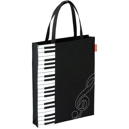 楽天市場】Pianoline 縦型トートバッグ（縦鍵盤柄）マチあり 通学 通園