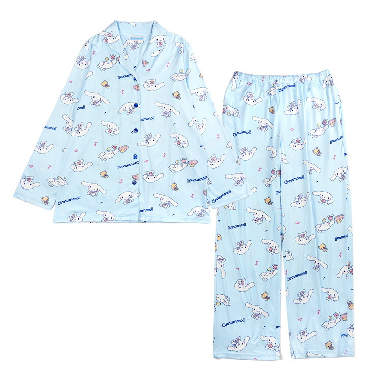 楽天市場】Sanrio Cinnamoroll パウダーストレッチ シャツパジャマ