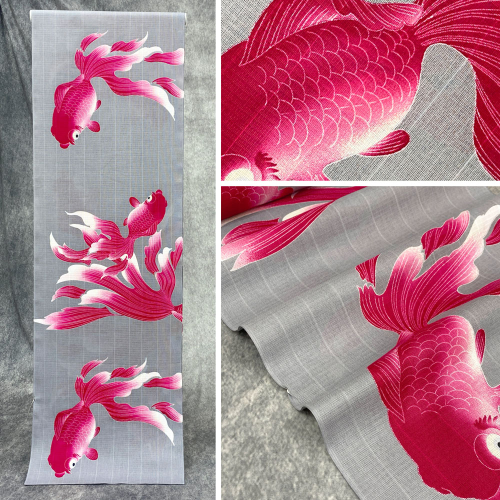 楽天市場】誉田屋源兵衛 浴衣 反物 単品【金魚/全5色】｜ゆかた 大人