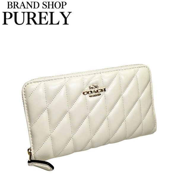 楽天市場】コーチ 長財布（カラーホワイト・素材（生地・毛糸）本革