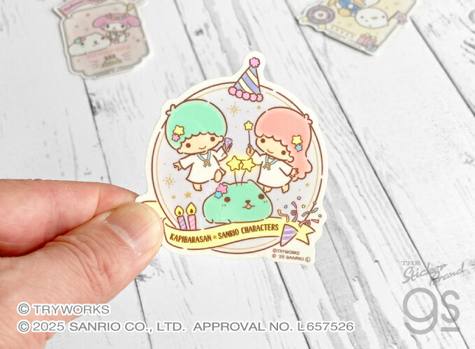 楽天市場】カピバラさん20th×サンリオキャラクターズステッカー とぅ