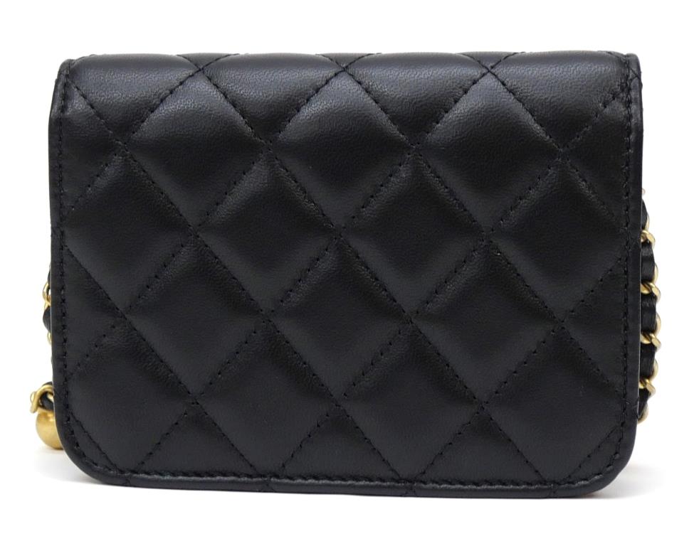 楽天市場】シャネル CHANEL チェーンショルダーバッグ マトラッセ 黒