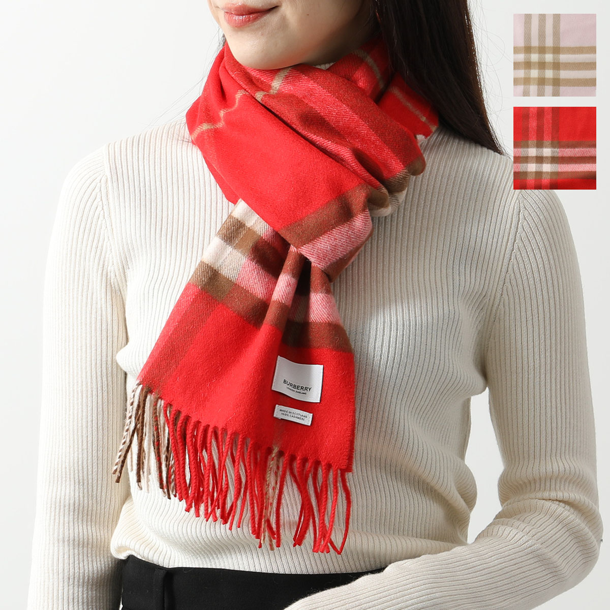 楽天市場】BURBERRY バーバリー マフラー GIANT CHECK CASHMERE SCARF