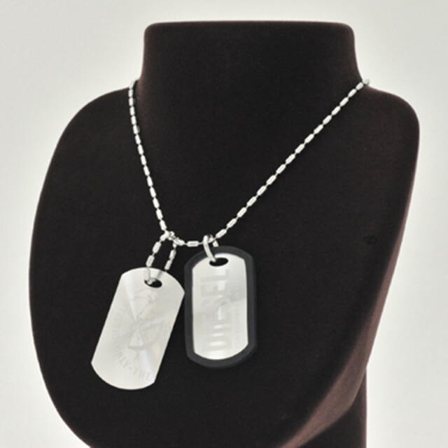 楽天市場】ディーゼル DIESEL ネックレス ダブルプレート メンズ