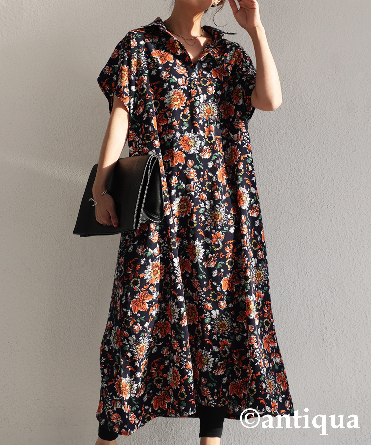 楽天市場】花柄 ワンピース レディース 半袖 柄ワンピ ロング 送料無料