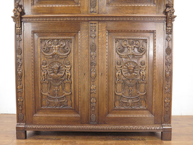 楽天市場】アンティーク 家具 キャビネット イタリア ルネサンス様式