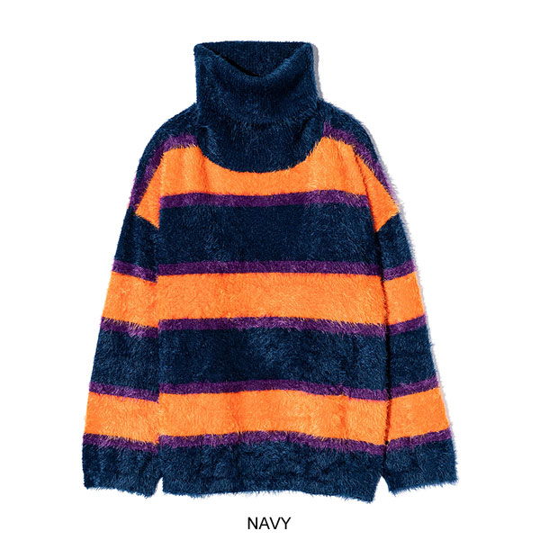 楽天市場】30％OFF SALE セール glamb グラム Turtle Neck Border Knit