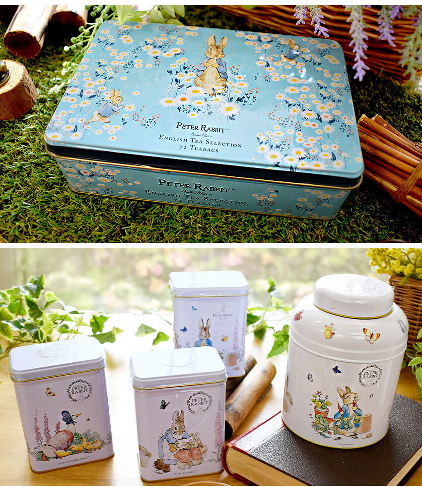 楽天市場】ピーターラビット(TM) 紅茶 缶入り ティーバッグ ニュー