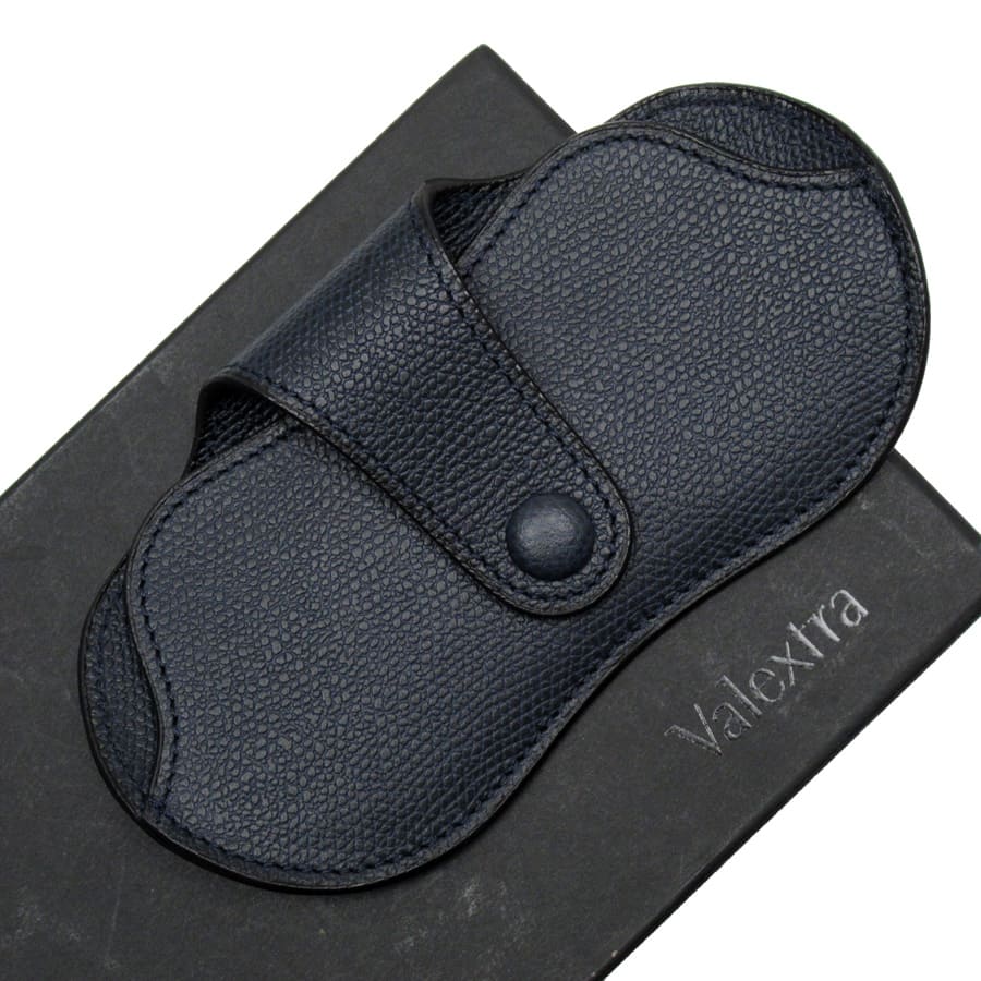 楽天市場】ヴァレクストラ Valextra メガネケース メガネ入れ ネイビー