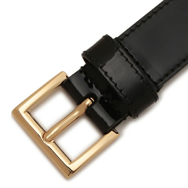 楽天市場】プラダ ベルト トライアングルロゴ ブラック レディース