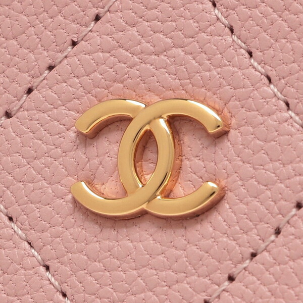 楽天市場】シャネル 三つ折り財布 マトラッセ キルティング ミニ財布