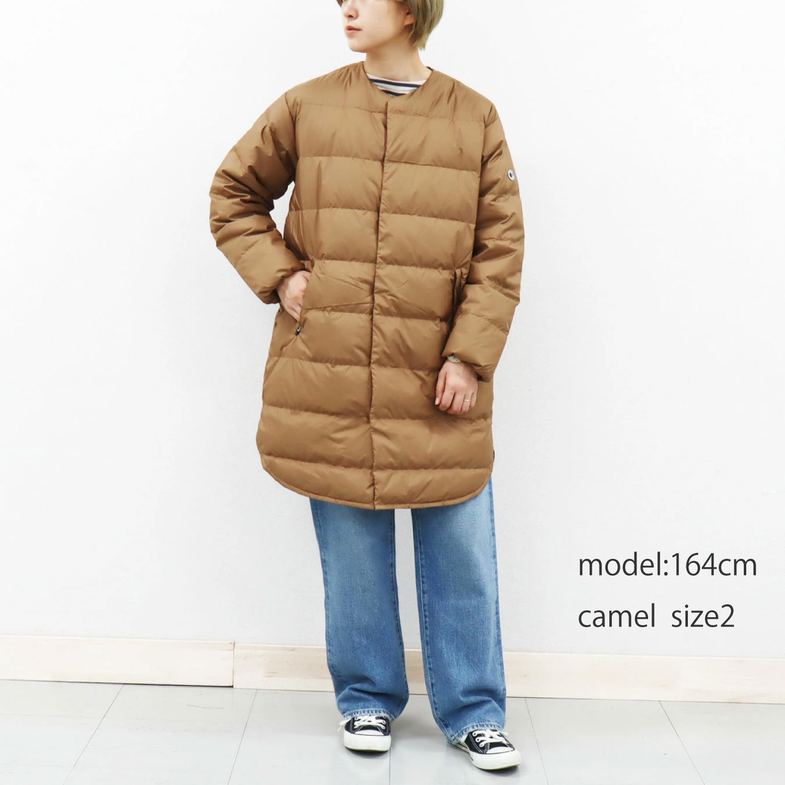 楽天市場】20%OFF♪ オーシバル ライト ダウン コート ノーカラー