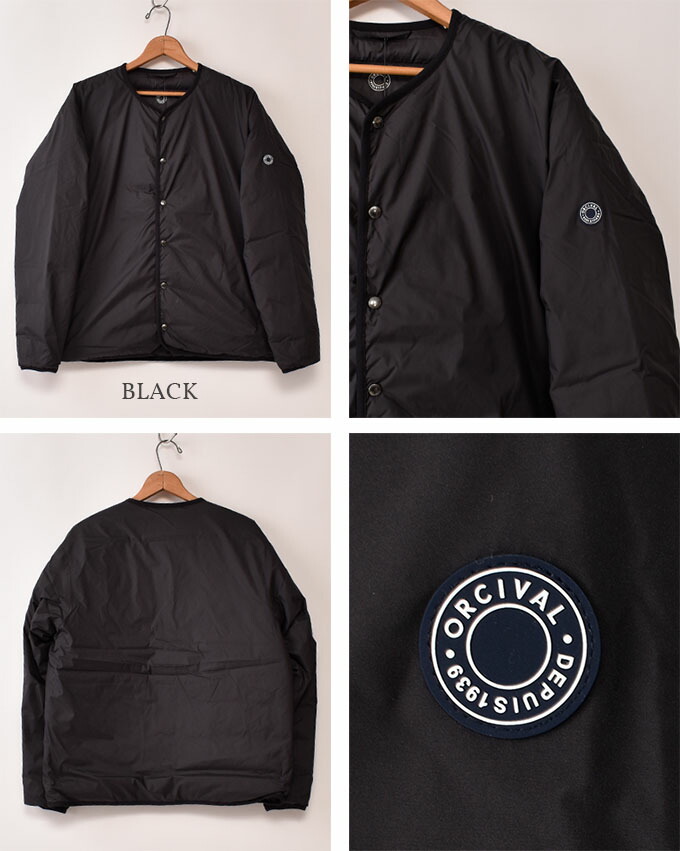 楽天市場】ORCIVAL / Men's Polyester Taffeta Round Neck Inner Down