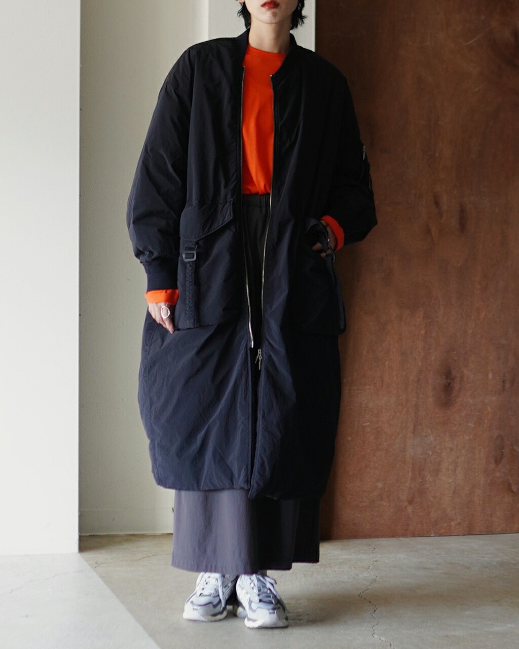 楽天市場】エフシーイー F/CE. ガーメントダイダウン MA-1 ロング