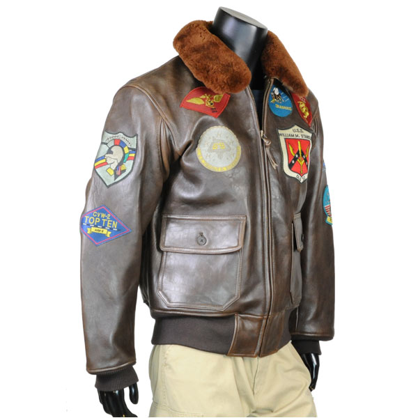 楽天市場】AVIREX G-1 レザージャケット トップガン [ ブラウン / L