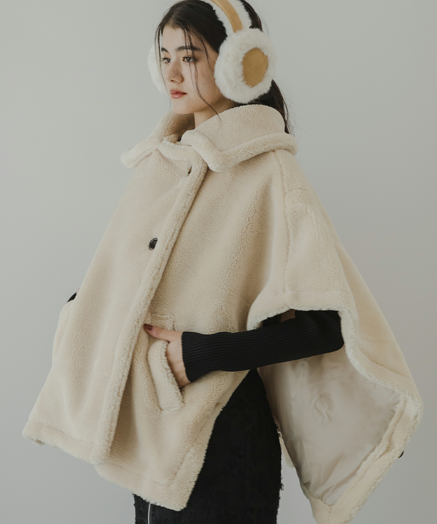 楽天市場】【FINALSALE】テディベアポンチョコート ポンチョ コート