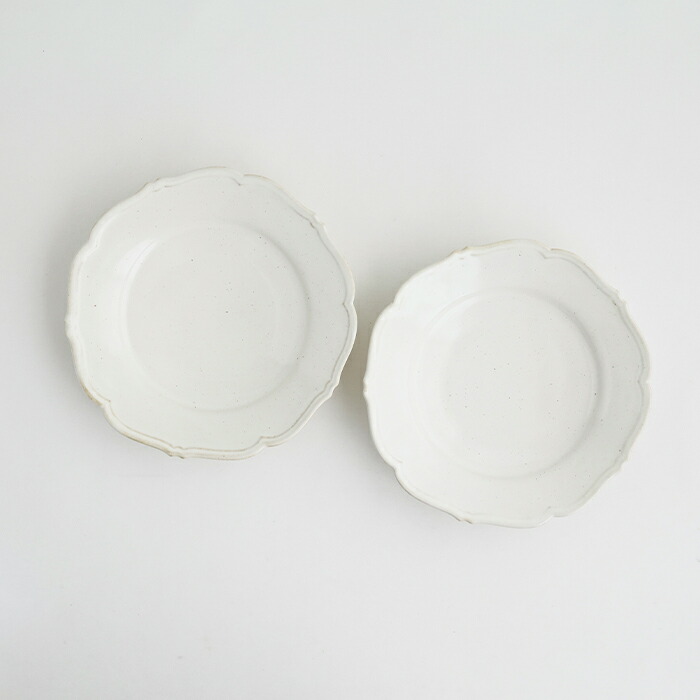 楽天市場】【ふるさと納税】【Awabi ware】輪花皿M ペアセット（白磁