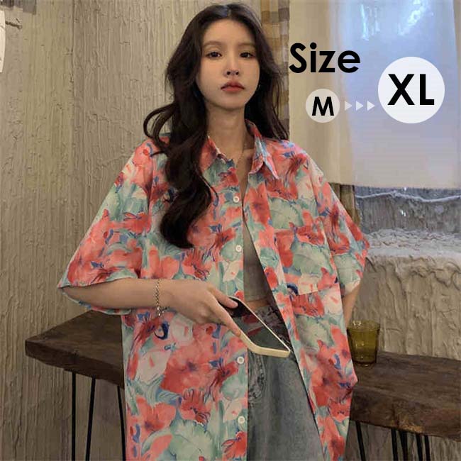 楽天市場】アロハシャツ シャツ レディース トップス 半袖 花柄