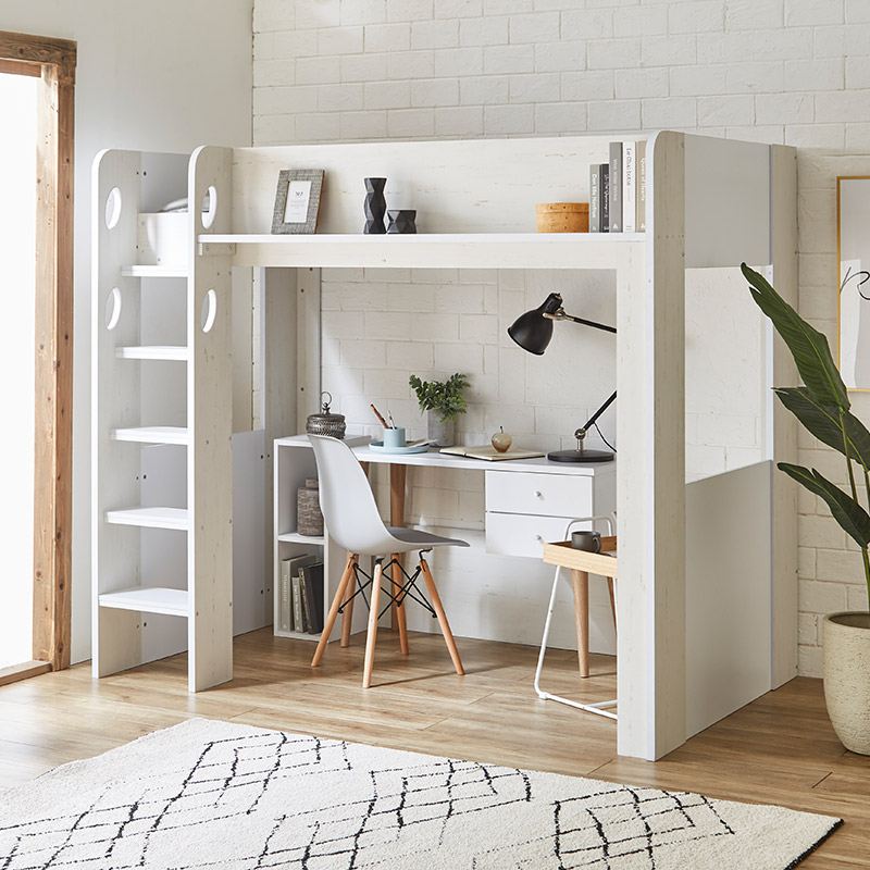 ロフトベッド 木製 ホワイト」の人気商品一覧 | 安い商品を通販サイト