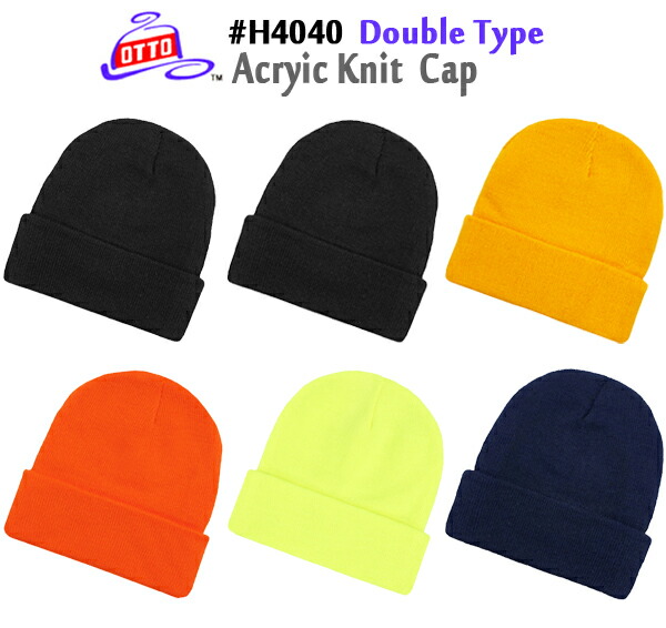 楽天市場】OTTO ACRYLIC KNIT CAP(DOUBLE TYPE) アクリルニット