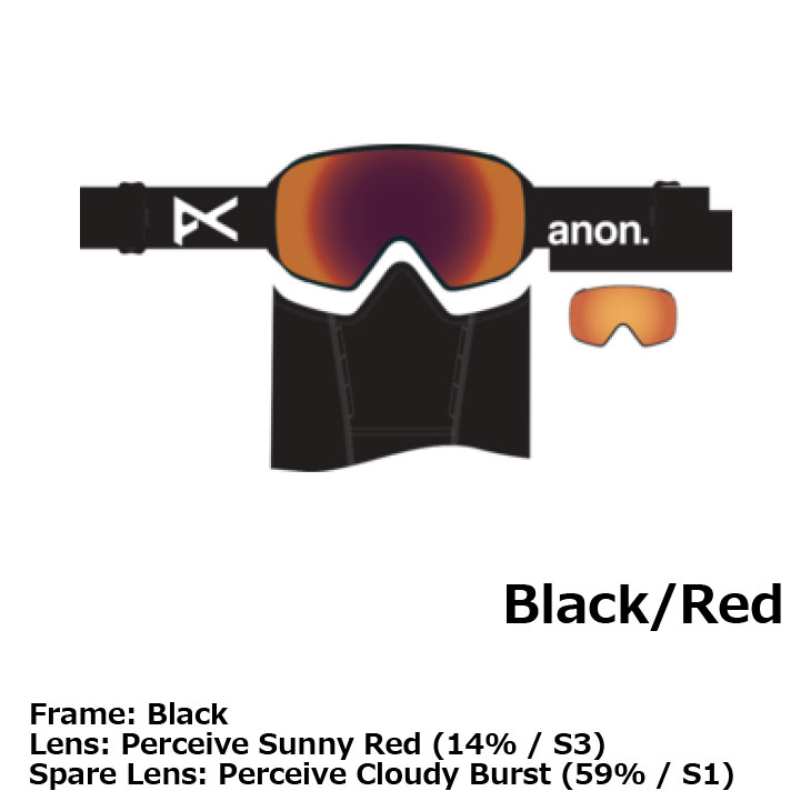 楽天市場】24-25 ANON アノン ゴーグル M4 Cylindrical Low Bridge+
