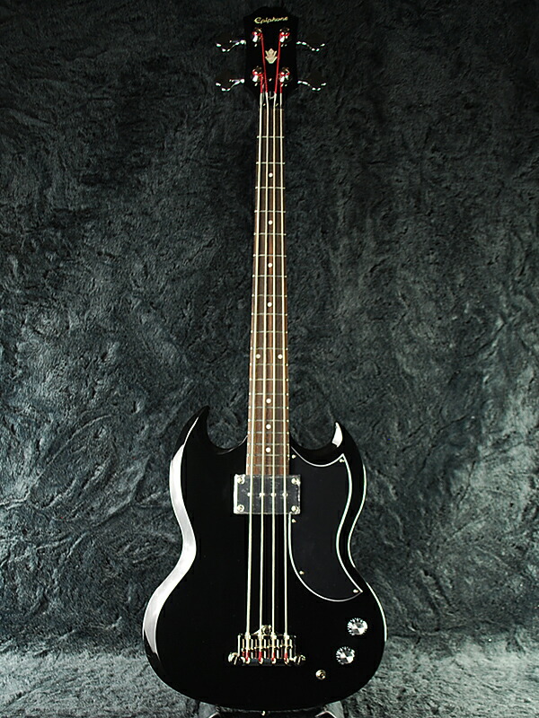 楽天市場】Epiphone EB-0 新品 エボニー[エピフォン][SGベース][Ebony