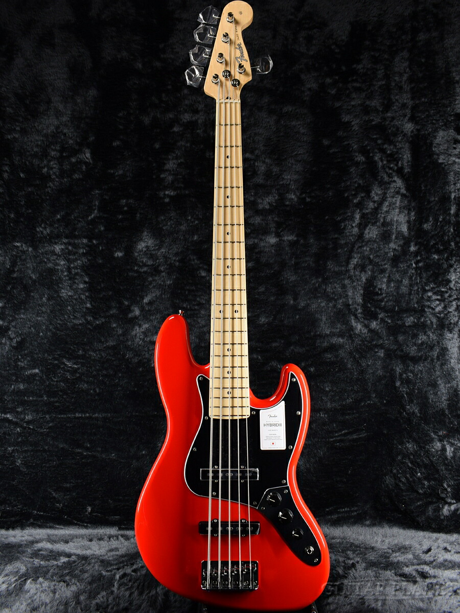 楽天市場】Fender Made In Japan Hybrid II Jazz Bass V -Modena Red