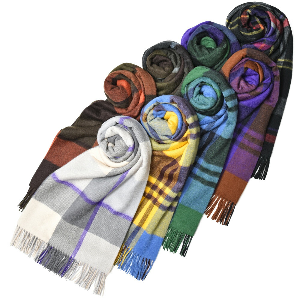 楽天市場】Joshua Ellis（ジョシュア エリス）カシミアチェック大判