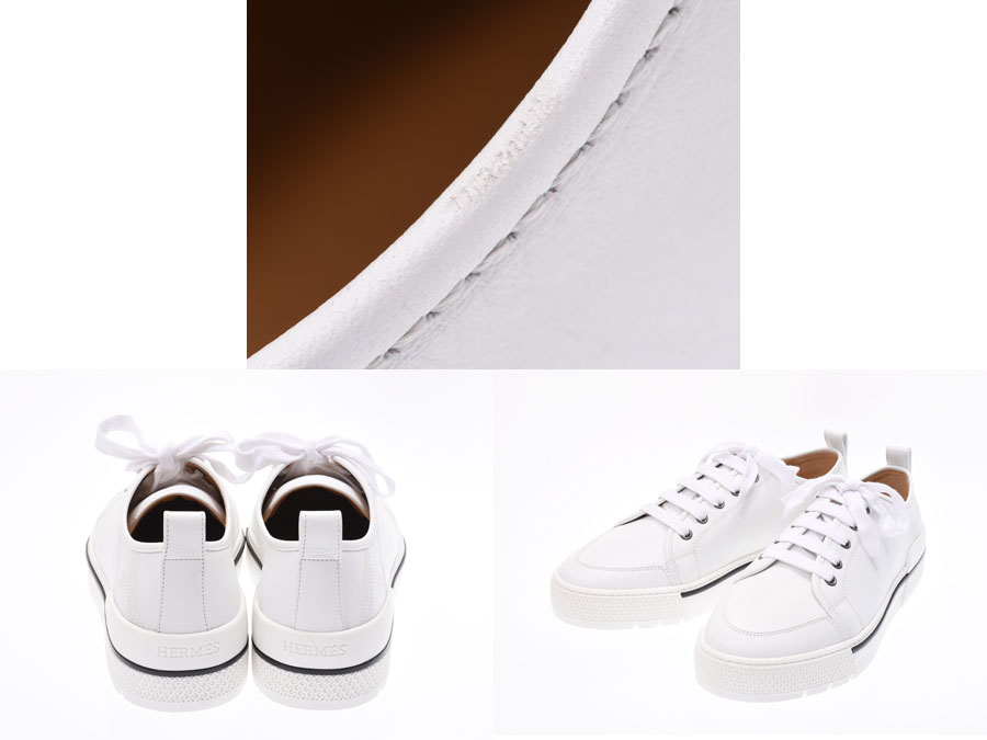 楽天市場】エルメス スニーカー 白 サイズ41 メンズ レザー 新品