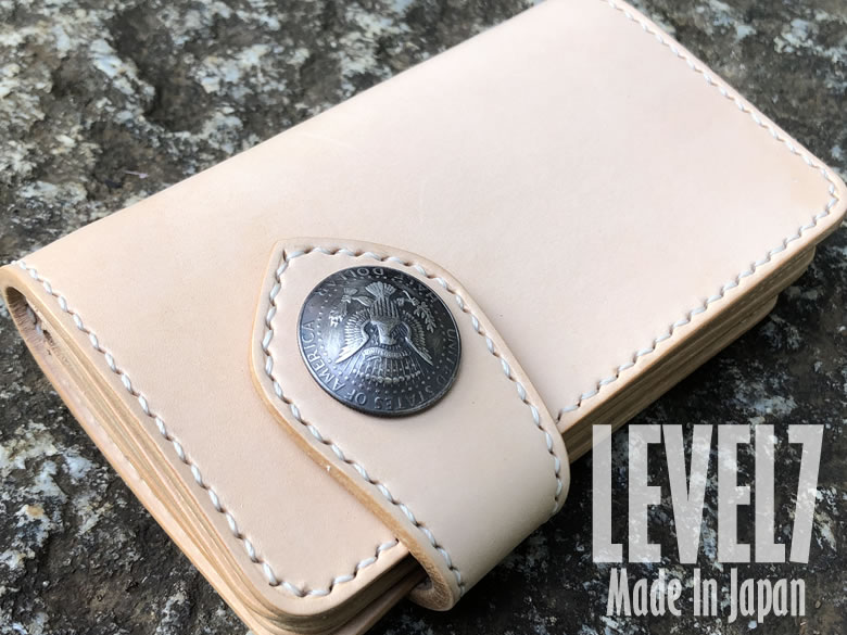 楽天市場】長財布 ミドルウォレット ナチュラル 手縫い ライダース