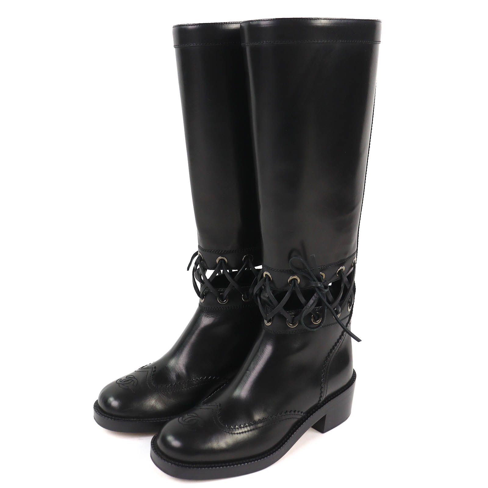 楽天市場】シャネル ロングブーツの通販