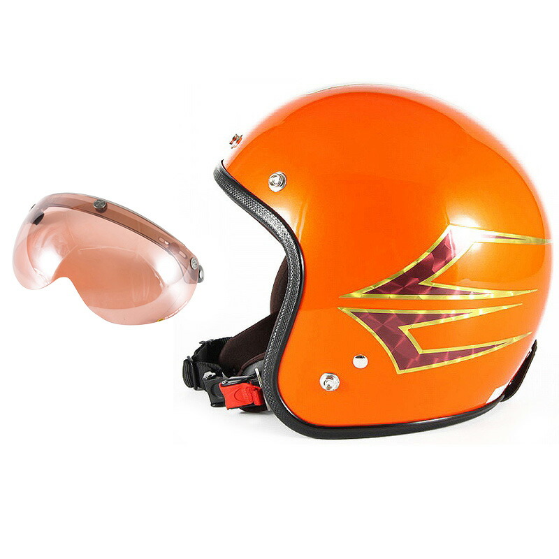 楽天市場】オレンジ ジェットヘルメットの通販