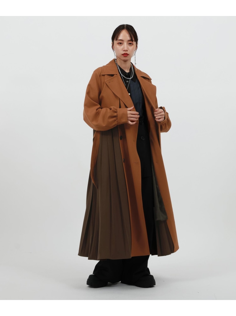 楽天市場】(W)バイカラープリーツコート HARE ハレ ジャケット