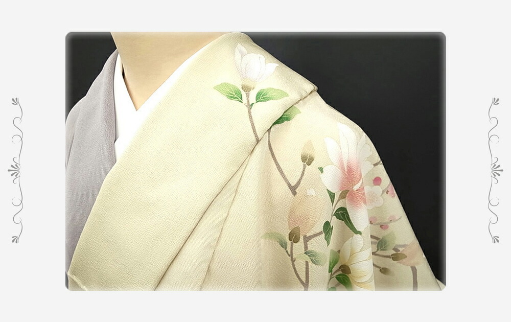 楽天市場】訪問着 入学式 卒業式 正絹 未仕立て 十日町友禅秀美 木蓮に