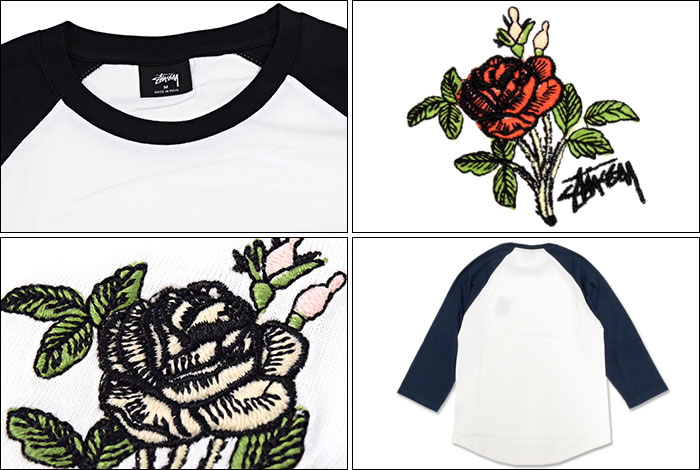 楽天市場】ステューシー STUSSY ラグラン 七分袖 Rose(stussy raglan