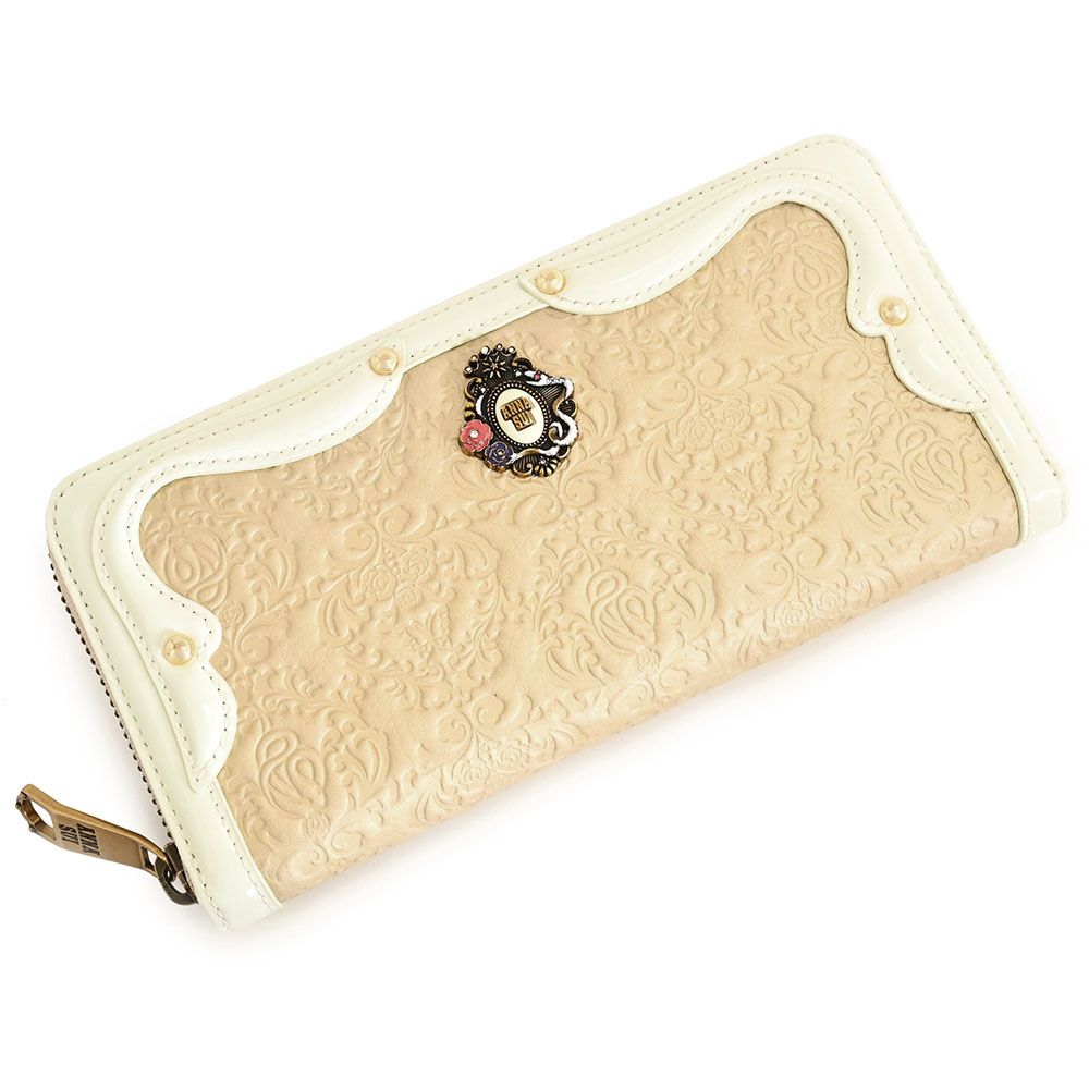 楽天市場】アナスイ 財布 長財布 ラウンドファスナー ゴールド ANNASUI