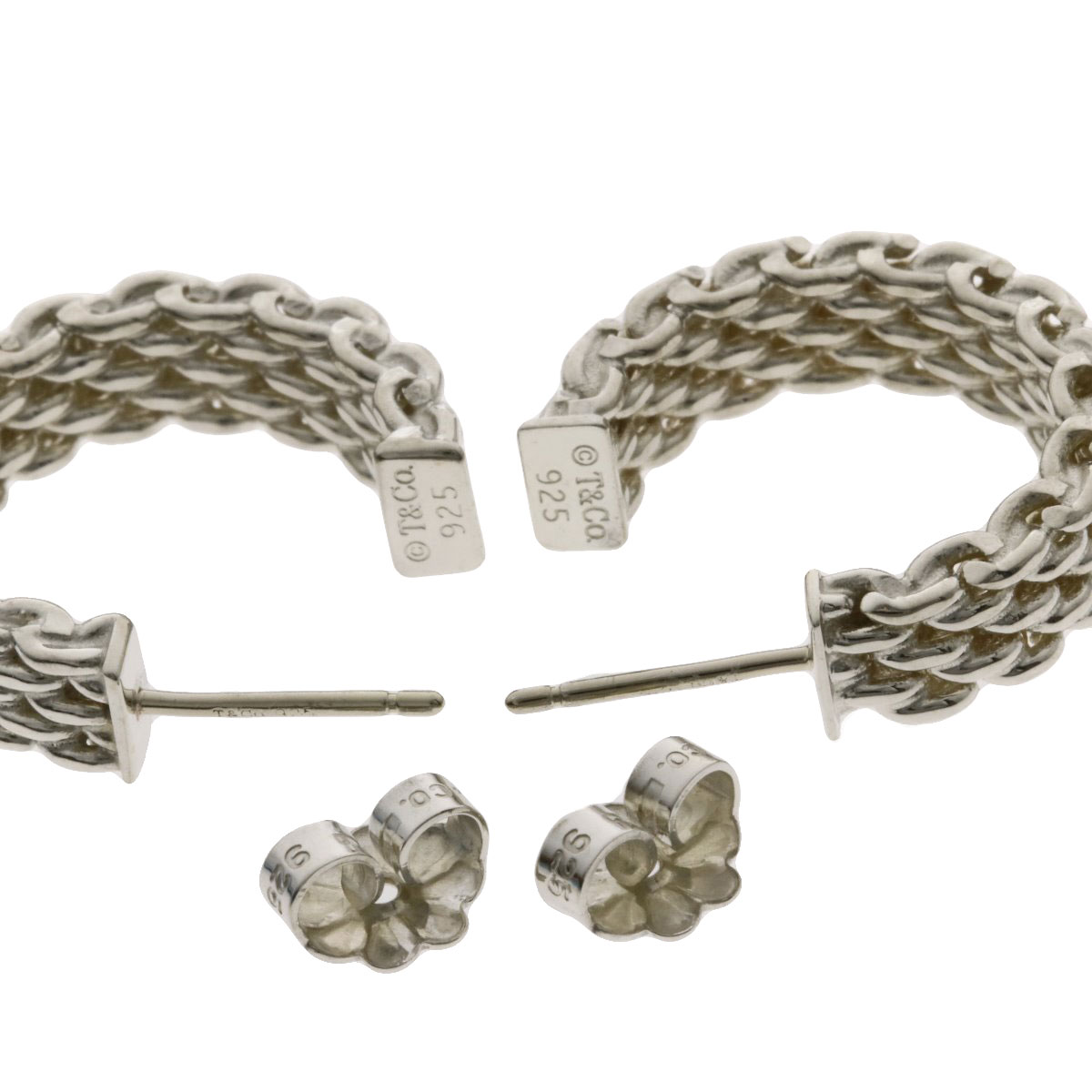 楽天市場】ティファニー サマセットフープ ピアス シルバー レディース